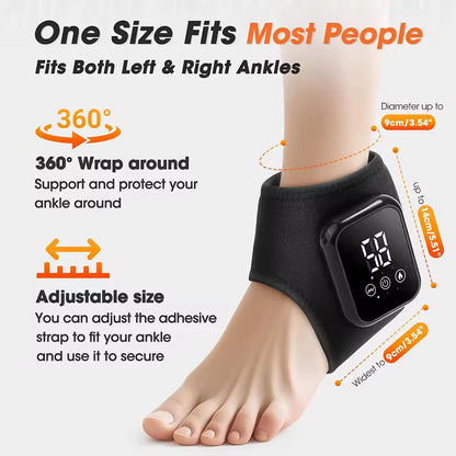 Heated Ankle Brace with Vibration Massage