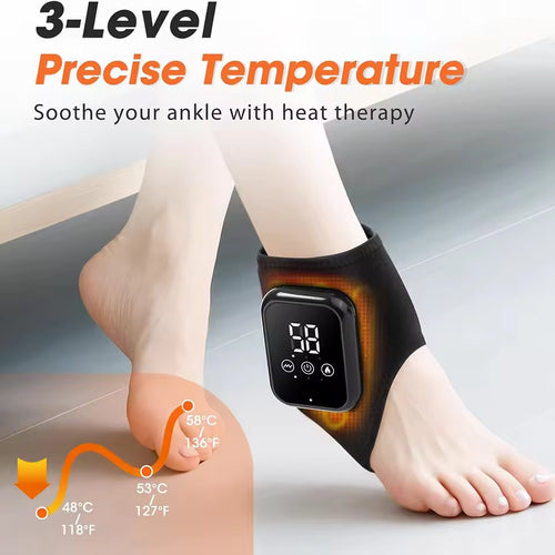 Heated Ankle Brace with Vibration Massage