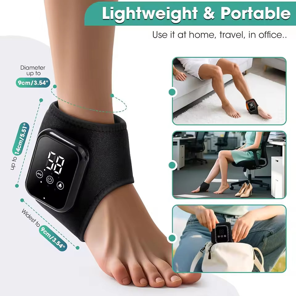 Heated Ankle Brace with Vibration Massage