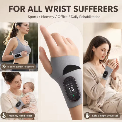 EMS Wrist Massager – Heat & Vibration Wrist Brace