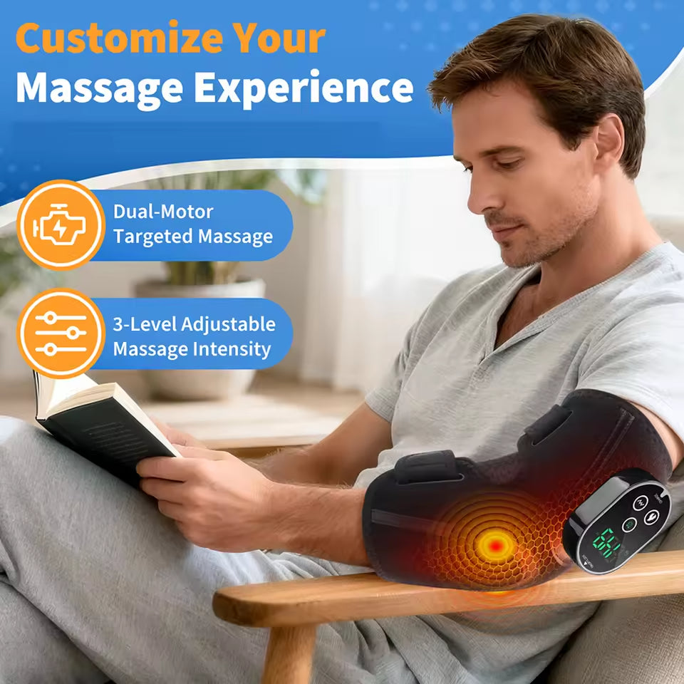 2-in-1 Thermal Elbow Massager – Heat & Vibration